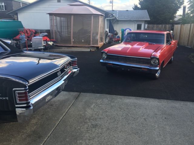 1967 Red Chevrolet Nova Coupe
