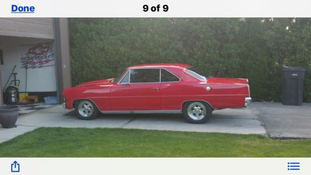 1967 Red Chevrolet Nova Coupe