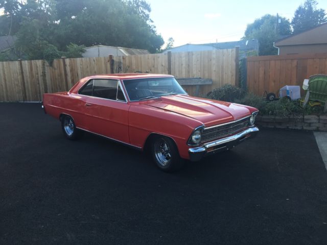 1967 Red Chevrolet Nova Coupe
