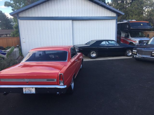 1967 Red Chevrolet Nova Coupe