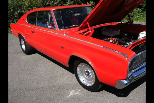 1967 Red Dodge Charger Fastback