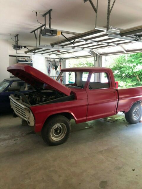 1967 Red Ford F-100