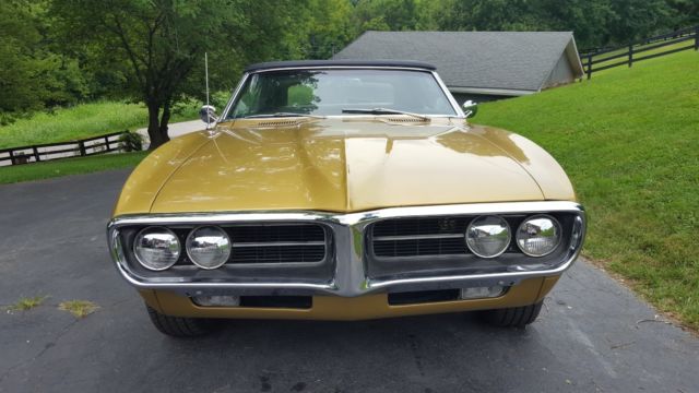 1967 Gold Pontiac Firebird
