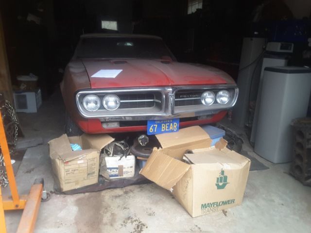 1967 Red Pontiac Firebird Convertible