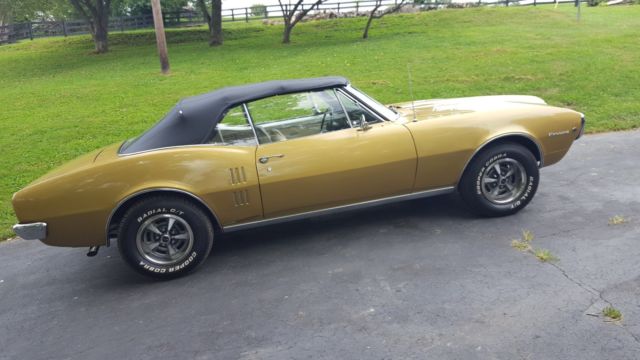 1967 Gold Pontiac Firebird