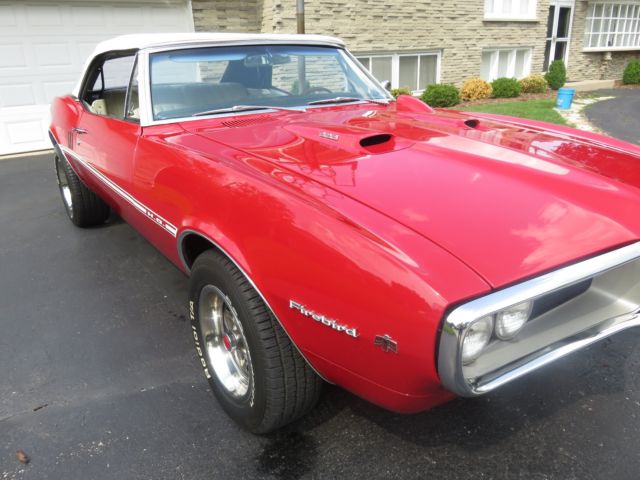 1967 Red Pontiac Firebird Convertible
