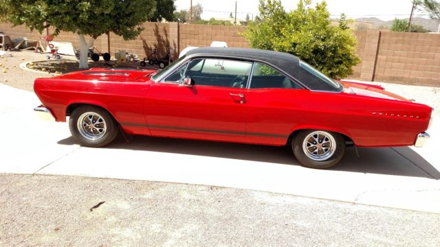 1967 Red Ford Fairlane 2 Door hard top