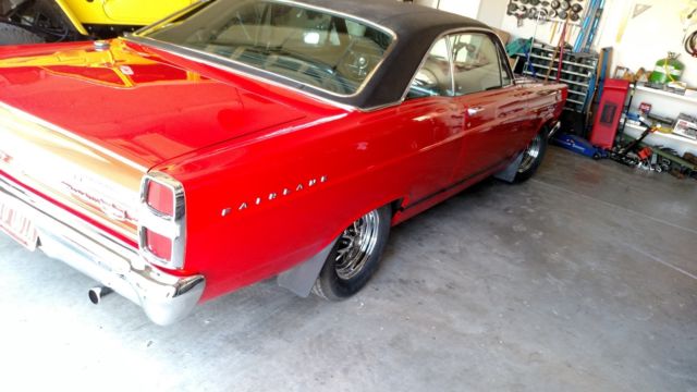 1967 Red Ford Fairlane 2 Door hard top