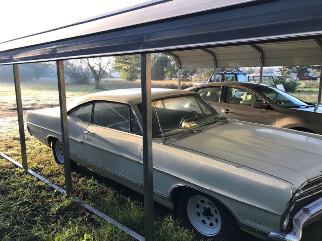 1967 White Ford Galaxie Fastback