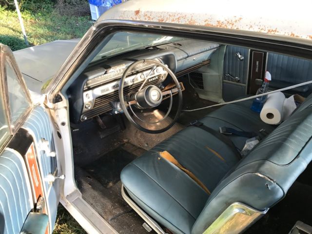 1967 White Ford Galaxie Fastback