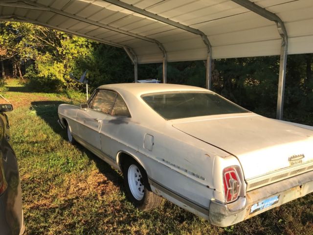 1967 White Ford Galaxie Fastback