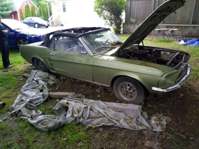 1967 Green Ford Mustang Convertible