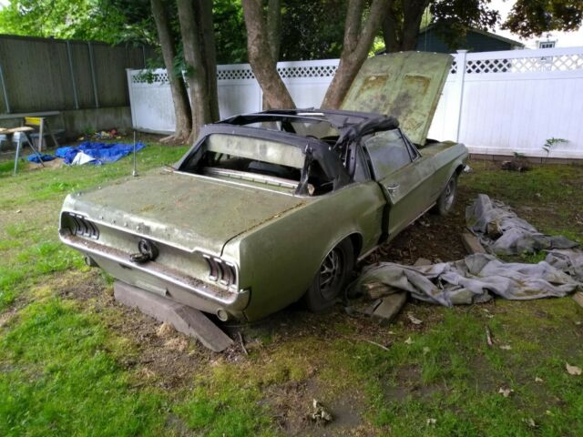 1967 Green Ford Mustang Convertible