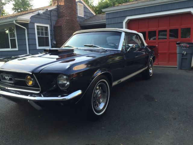 1967 Arcadian blue Ford Mustang Convertible