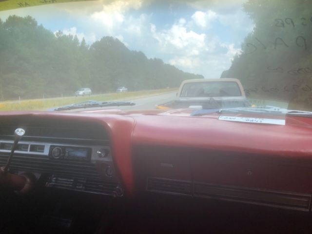 1967 Red Ford Galaxie Fastback