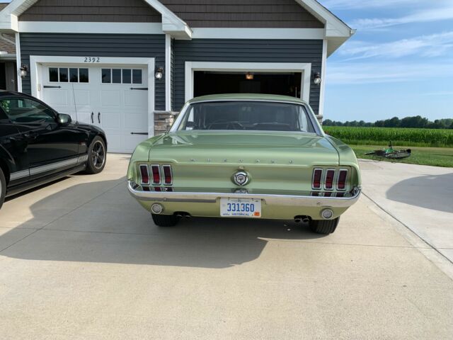 1967 Green Ford Mustang Coupe