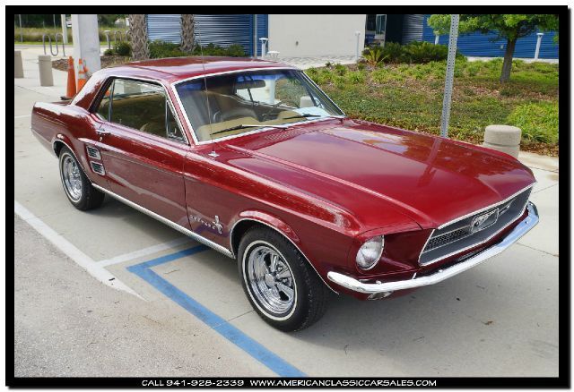 1967 Burgandy Ford Mustang