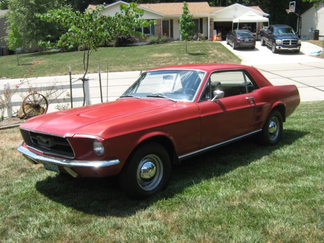 1967 Red Ford Mustang Coupe