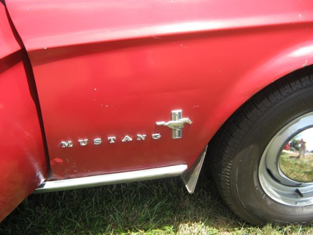1967 Red Ford Mustang Coupe