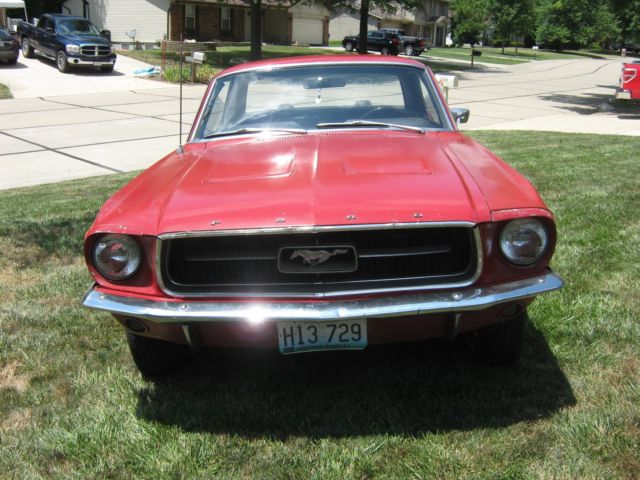 1967 Red Ford Mustang Coupe