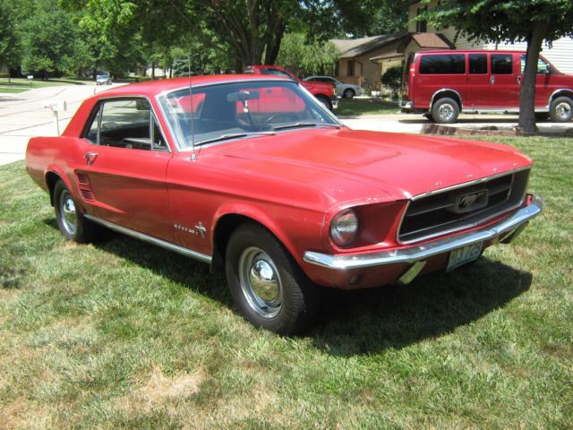 1967 Red Ford Mustang Coupe