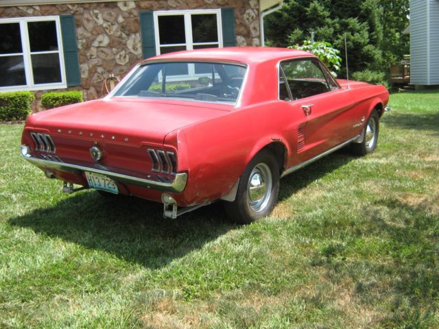 1967 Red Ford Mustang Coupe