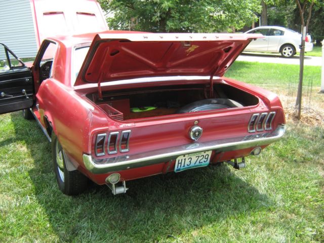 1967 Red Ford Mustang Coupe