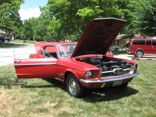1967 Red Ford Mustang Coupe
