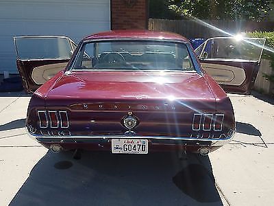 1967 Burgundy Ford Mustang Coupe