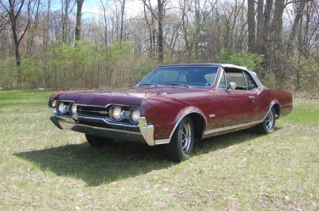 1967 Burgandy mist Oldsmobile 442 Convertible