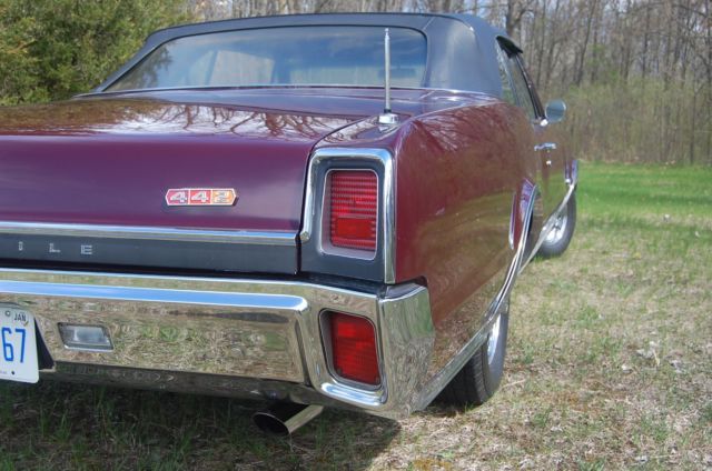 1967 Burgandy mist Oldsmobile 442 Convertible
