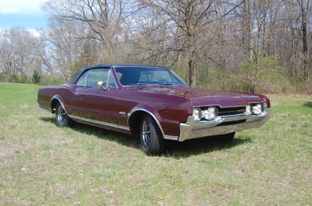1967 Burgandy mist Oldsmobile 442 Convertible