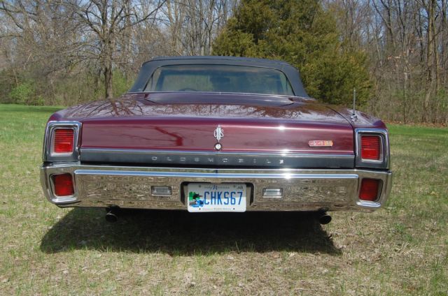 1967 Burgandy mist Oldsmobile 442 Convertible