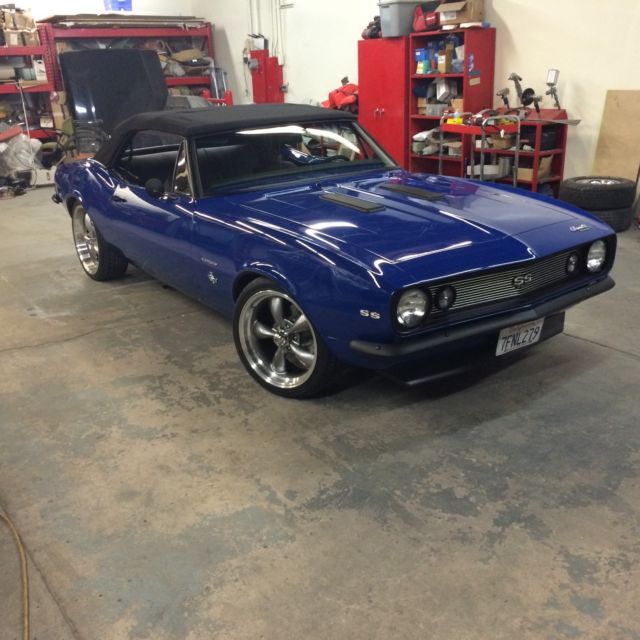1967 Blue Chevrolet Camaro Convertible