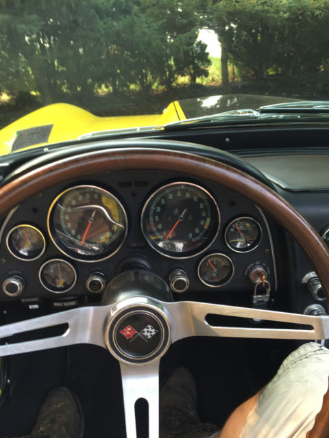 1967 Yellow Chevrolet Corvette Convertible