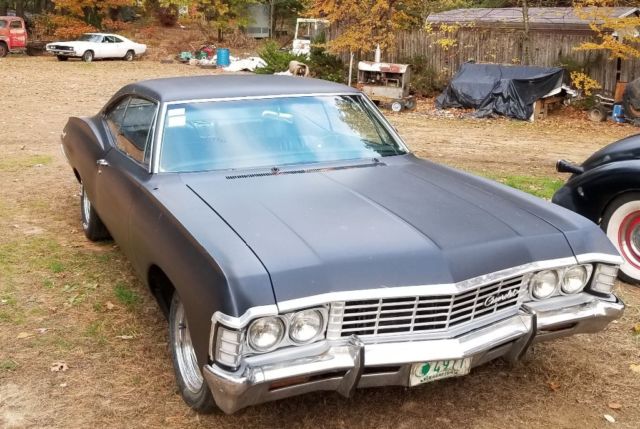 1967 Semi Gloss Black Chevrolet Impala Fastback