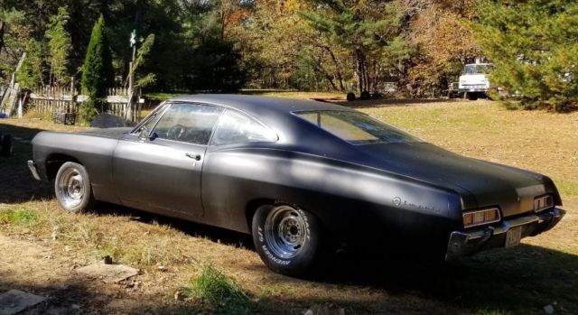1967 Semi Gloss Black Chevrolet Impala Fastback
