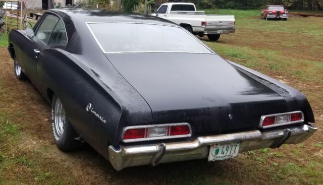 1967 Semi Gloss Black Chevrolet Impala Fastback