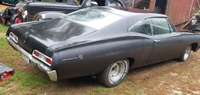 1967 Semi Gloss Black Chevrolet Impala Fastback