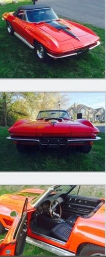 1967 red Chevrolet Corvette Coupe