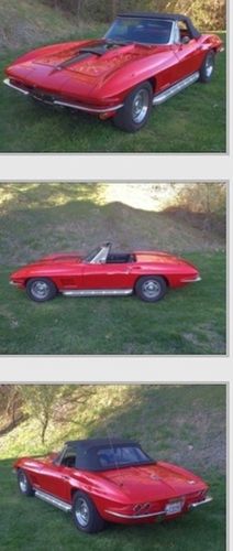 1967 red Chevrolet Corvette Coupe
