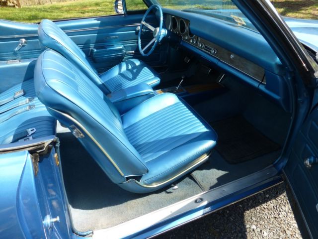 1968 Blue Pontiac Le Mans Convertible