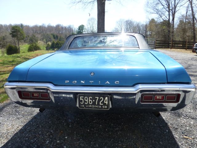 1968 Blue Pontiac Le Mans Convertible