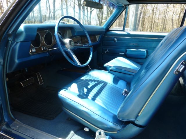 1968 Blue Pontiac Le Mans Convertible