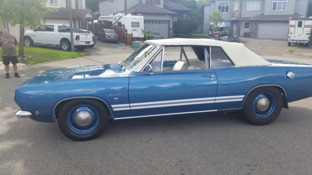 1968 Blue Plymouth Barracuda Convertible