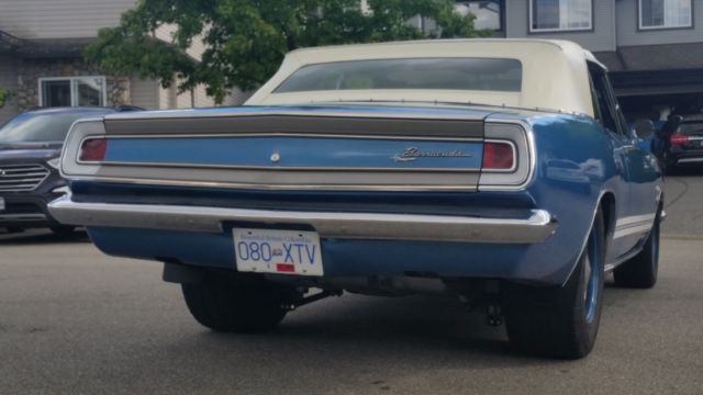 1968 Blue Plymouth Barracuda Convertible