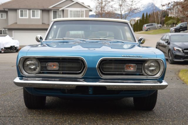 1968 Blue Plymouth Barracuda Convertible