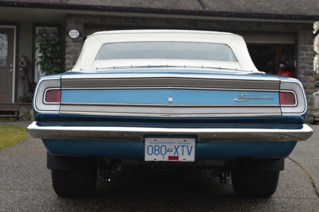 1968 Blue Plymouth Barracuda Convertible