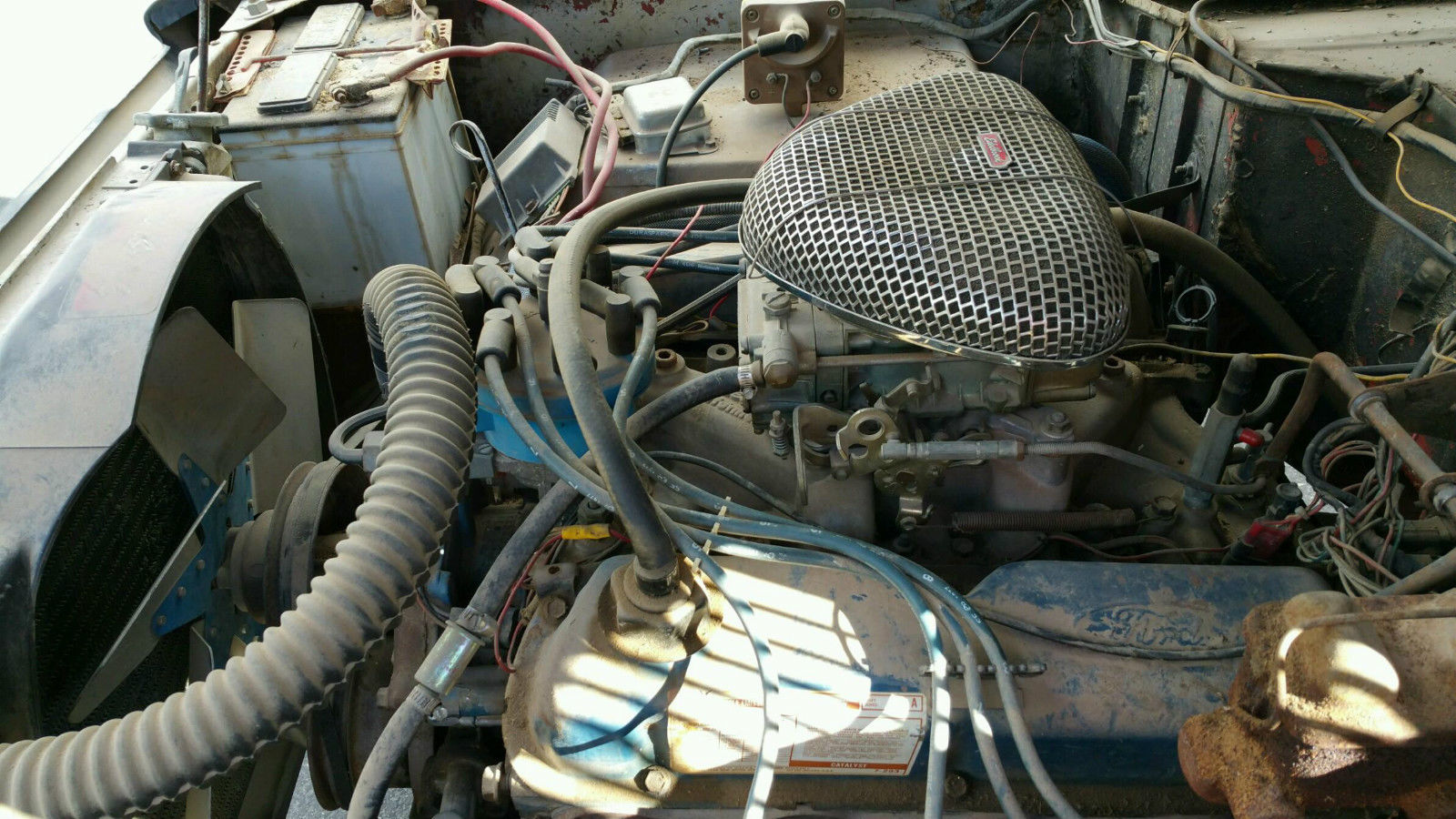 1968 Blue and White Ford Bronco