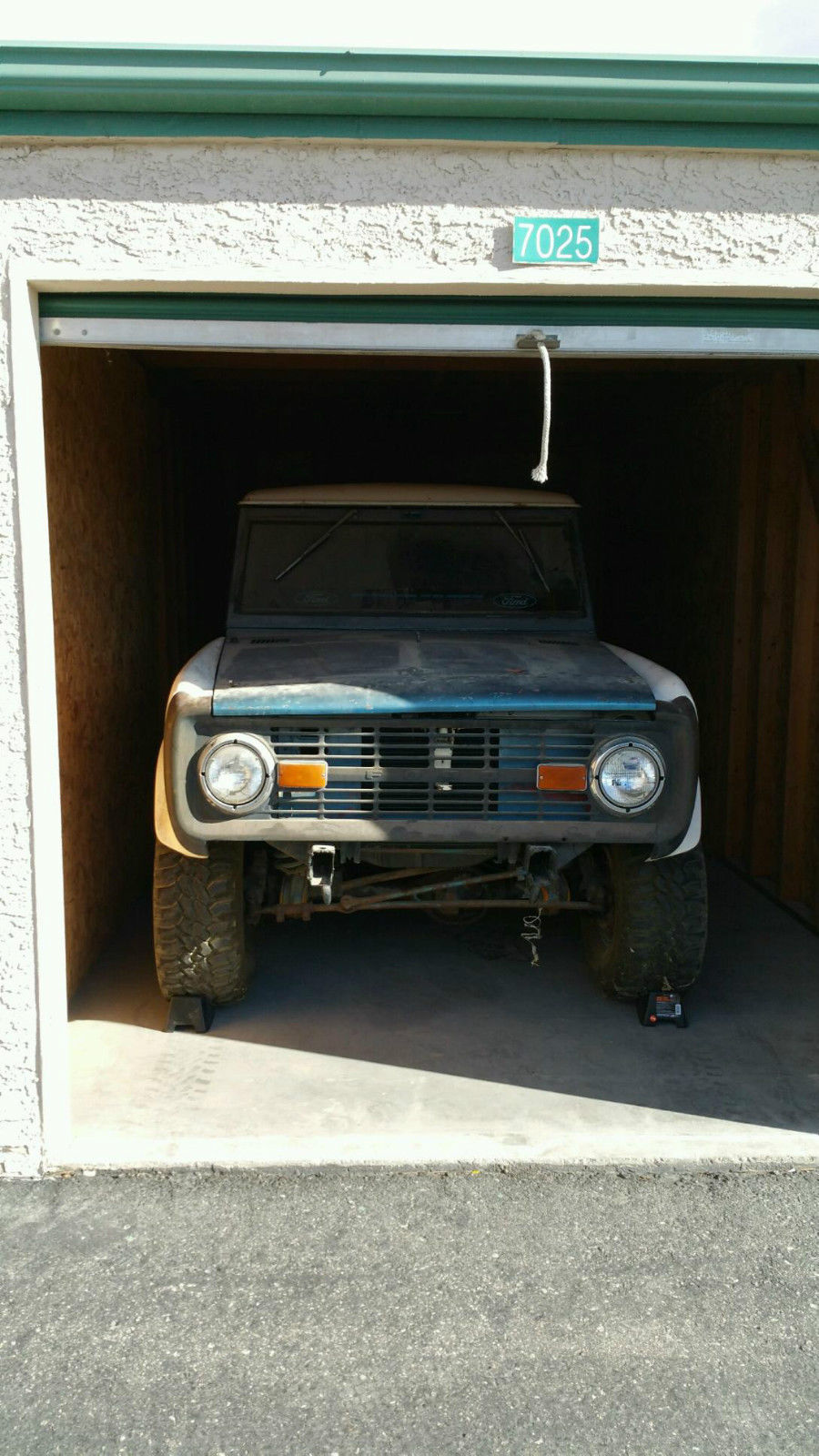 1968 Blue and White Ford Bronco